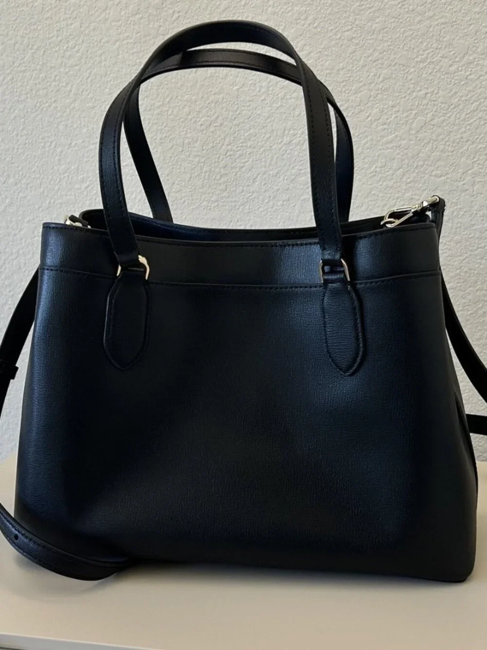 Kate Spade Sienna Satchel Bag, Grain Leather, New, Black